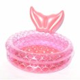 thumbnail image 1 of CHAO (Sirena rosa 150 cm) Anillo de natación inflable para niños, Ocean Ball, estera inflable para piscina, 1 of 5