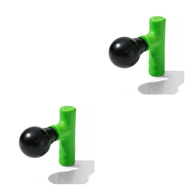 Soidarity mini masaje portátil carga usb músculo eléctrico relajación del hombro tejido profundo masajeador de mano atletas amarillo Verde 2piezas Soidarity CBP210369