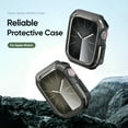thumbnail image 4 of XIHAMA 40mm Armor Case Fit for Apple Watch 4/5/6/SE 40mm Case, Soft Matte Bumper + Hard Transparent Bezel, Heavy Duty Protective Cover Military-Grade Shockproof Bumper for iWatch 40mm Accessories, 4 of 10
