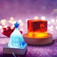 thumbnail image 4 of QenASHaing LED Lights Display Base, 7 Colored Round Wooden Lighted Base Stand for Laser Glass Resin Art (No control), 4 of 11