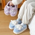 thumbnail image 2 of Pantuflas de algodón Sanrio Hello Kitty Kuromi Cinnamoroll con dibujos animados, bonitas zapatillas de invierno para el interior del hogar, suela gruesa, zapatos de algodón que mantienen el calor, 2 of 2