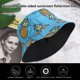 thumbnail image 2 of Sombrero de pescador de 56-58 cm de circunferencia para hombres y mujeres, sombrero de pescador con estampado de piña y plátano, sombrero de pescador de doble cara, sombrero para el sol,, 2 of 5