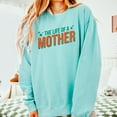thumbnail image 3 of The Life Of A Mother Puff/Glitter - Womens Lightweight Garment Dyed Sweatshirt, 3 of 8