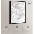 thumbnail image 2 of Thick White Texture II Canvas White Wall Art by Art Remedy, Black Frame, 10 x 15, 2 of 7