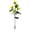 Yellow, variant on Artificial Rose Ground Stake with 5 Heads, 26.7in Faux Greenery Plug-in, UV Resistant Outdoor Floral Decor, Maintenance Free Landscape Accent, Vibrant Bloom, 1pcs, Yellow