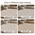 thumbnail image 7 of ODIKA 4'x6' Beige Abstract Geometric Pattern Washable Area Rug Contemporary Motif with Subtle Accents for Bedroom, Reading Nook, Pet Friendly & Non-Shedding, 7 of 7