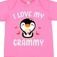 thumbnail image 4 of Inktastic I Love My Grammy with Cute Penguin and Hearts Girls Baby Bodysuit, 4 of 5