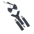 thumbnail image 3 of DISPARTOS DE NIÑOS Bowtie Set ajustable y espalda para niños para niñas jeans para niñas Gris oscuro, 3 of 8