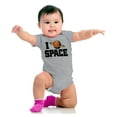 thumbnail image 4 of Saturn Love I Heart Outer Space Romper Boys or Girls Infant Baby Brisco Brands NB, 4 of 7