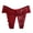 Wine [Womens Underwear Clearance Sales Today Deals], variant on WEIWEN Women's Crotchless Floral Embroidered Lace Underwear for Women See Through Mesh Strappy Thongs Low Rise G String Cheeky Underpants Blue, XL