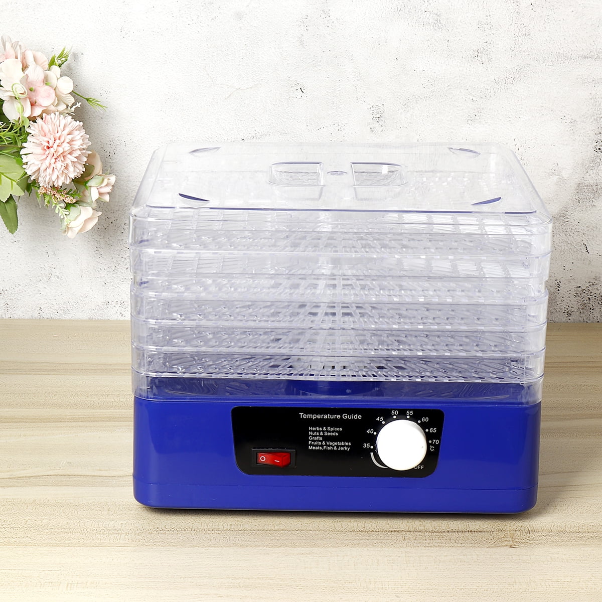 YingTrading 5 Tray Dried Flowers Food Meat Vegetables Dryer Dehydrator