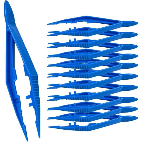 OBDK’s Plastic Thumb Forceps/Tweezers (Pack of 10)