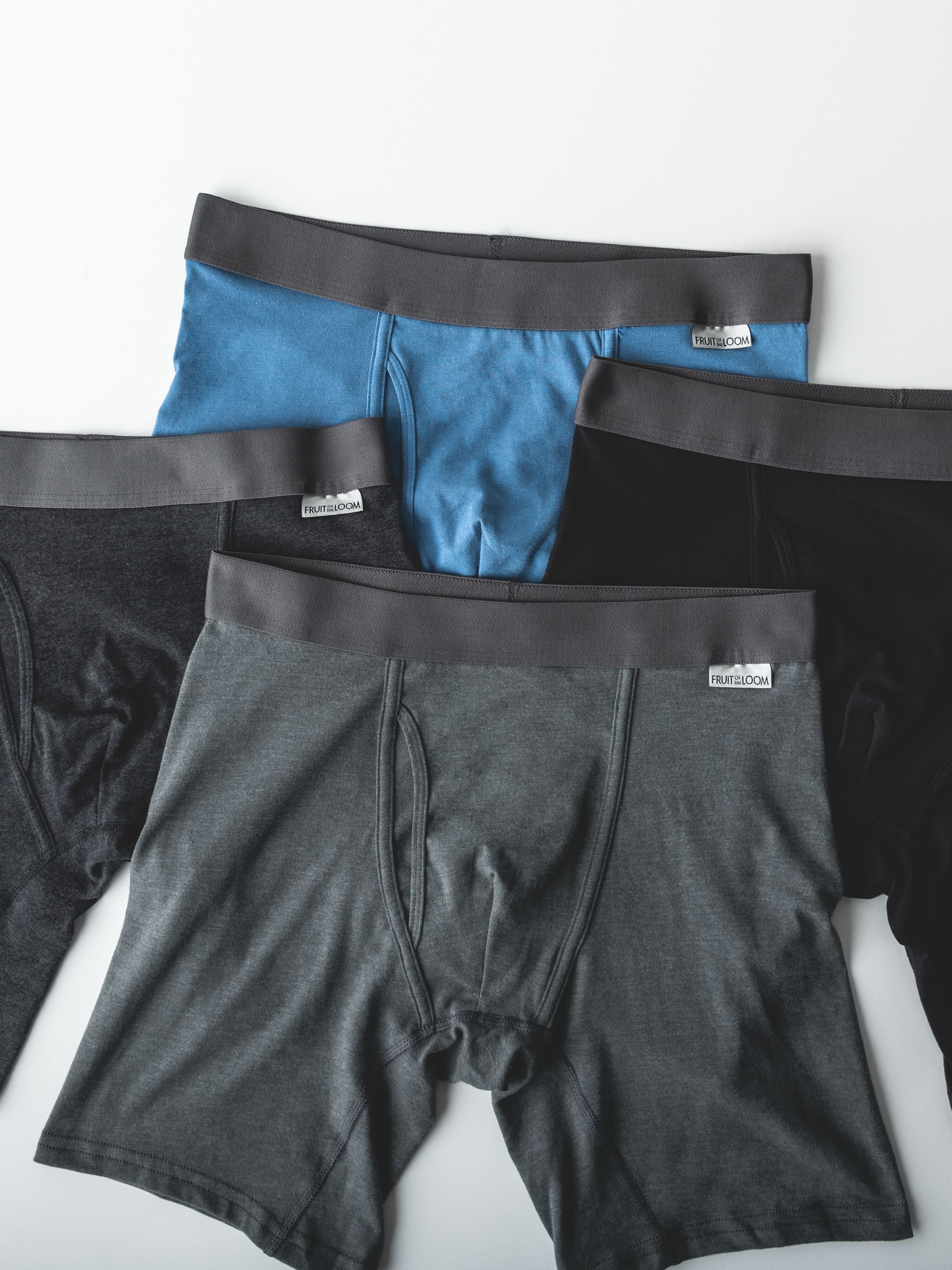 Fruit of the Loom Men's Crafted Comfort Boxer Briefs, 3-Pack