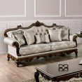 thumbnail image 5 of Furniture of America Adelaide Beige Tufted Fabric Sofa in Dark Cherry, 5 of 7