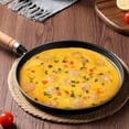 thumbnail image 4 of Cast Iron Skillet with Handle, Durable and Non-Stick Cookware, 8.27/9.45/10.63 Inch Flat Pan for Pancakes, Eggs and Crepes, Ideal for Induction, Gas, Campfire, Breakfast, Grilling, 4 of 8