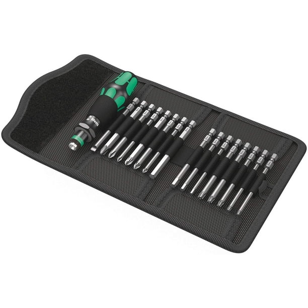 Juego de destornilladores Wera KK 60 Kraftform Bitholding, 17 piezas