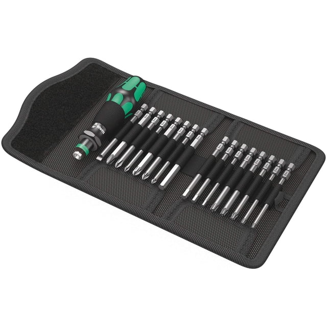 Juego de destornilladores Wera KK 60 Kraftform Bitholding, 17 piezas