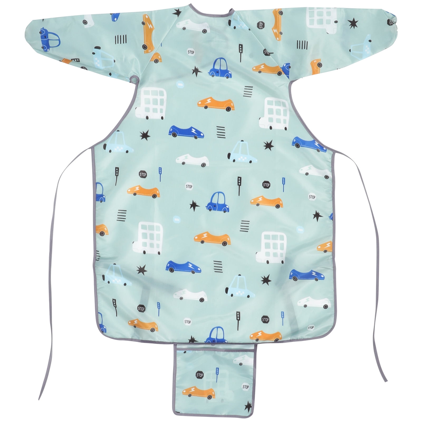Baby Bib Bibs Smock Coverall Feeding Eating Waterproof Apron Toddler