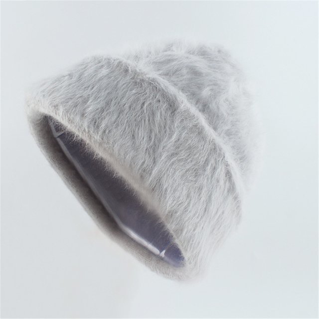 Bomber Hats Unisex Wool Cap Smooth Board Solid Warm Brimless Plush Cap Bomber Hats