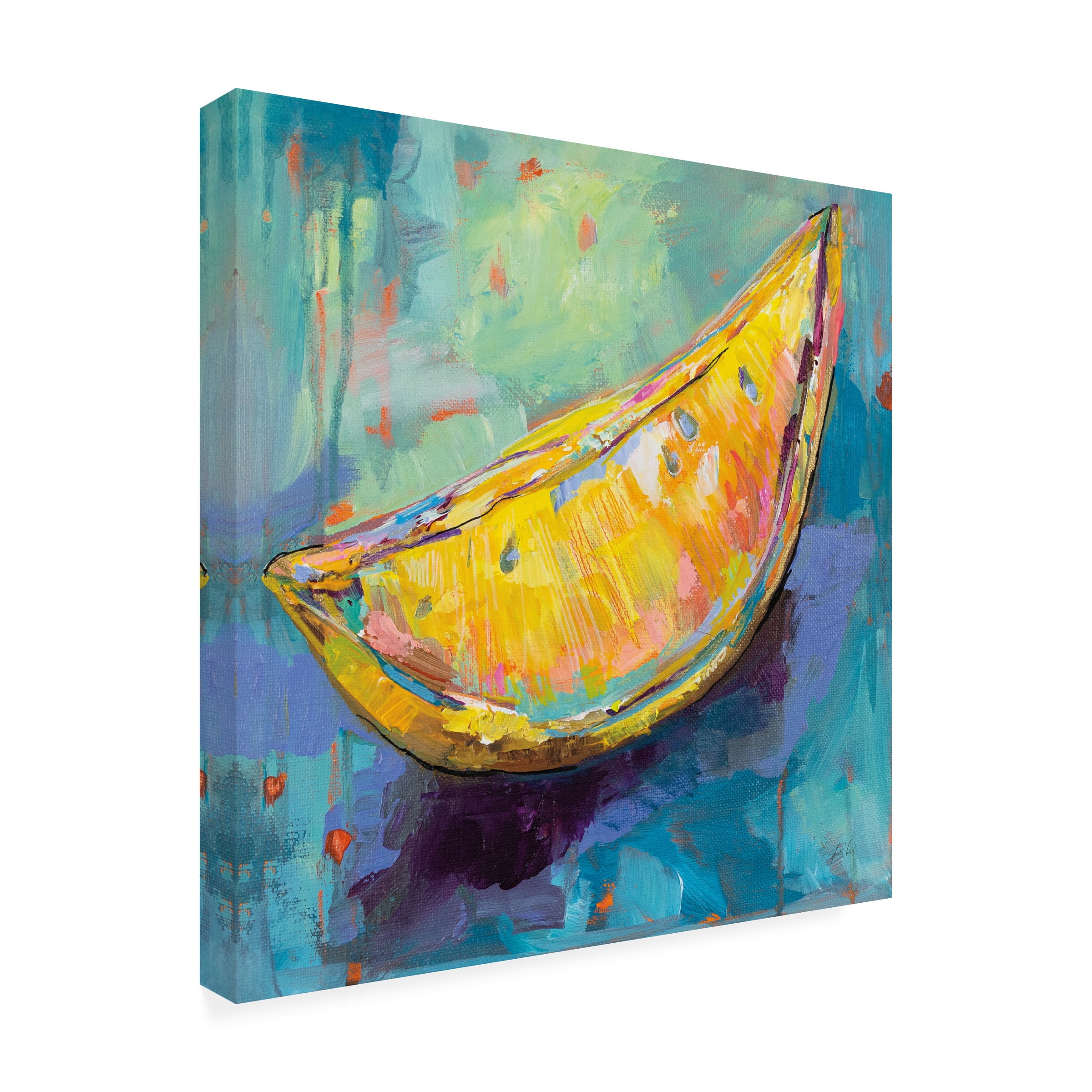 Jeanette Vertentes 'Lemon Wedge' Canvas Art