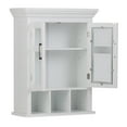 thumbnail image 4 of Simpli Home Avington 30 inch H x 23.6 inch W Two Door Wall Bath Cabinet with Cubbies in Pure White, 4 of 10