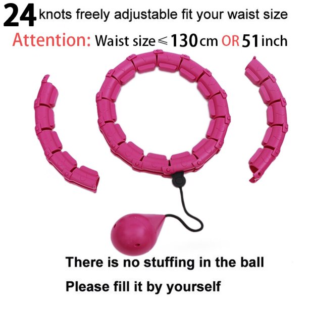 Aros deportivos ajustables inteligentes para ejercicio Abdominal, aro de Fitness de cintura delgada desmontable, masaje, gimnasio, entrenamiento en casa, pérdida de peso, 28