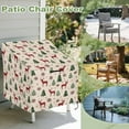 thumbnail image 3 of Renewold Patio Outdoor Chair Covers All Weather Protection High Back Bar Chair Cover Water Resistant Lawn Deck Furniture Cover Christmas Decor, 38"W x 38"D x 36"H, Reindeer Christmas Tree Snowflakes, 3 of 7