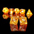 thumbnail image 3 of Polyhedral Set 7 Piece Sharp Handmade Set with Sharp Edges for Table Games ,Shiny, 3 of 5