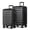 Black, variant on 2-Piece 20" Expandable Spinner Carry-on 24" Hardside Luggage Set TSA Lock Suitcase  Navy Blue