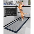 thumbnail image 2 of Alfombra de cocina PADOOR, antideslizante, de goma, lavable, 50 x 120 cm, color azul, 2 of 7