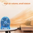thumbnail image 4 of ToyKingdee Portable USB Rechargeable Fan Three Speed Cool Air Car Room Home Office Quiet Outdoor Fan Desktop Mini Fans Summer Cooling, 4 of 9