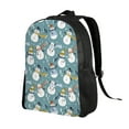 thumbnail image 2 of Gaeub Snowflake Scarf Snowman Print Unisex Backpacks, College Bookbag,Daypack with Padded 15" Laptop Sleeve,for School, Work, and Travel, 2 of 8