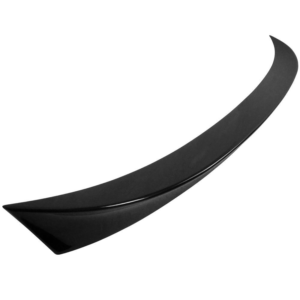 IKON MOTORSPORTS P-Style Trunk Spoiler For 2011-2017 BMW F10 5 Series - Matte Black Painted ABS Lip Spoiler