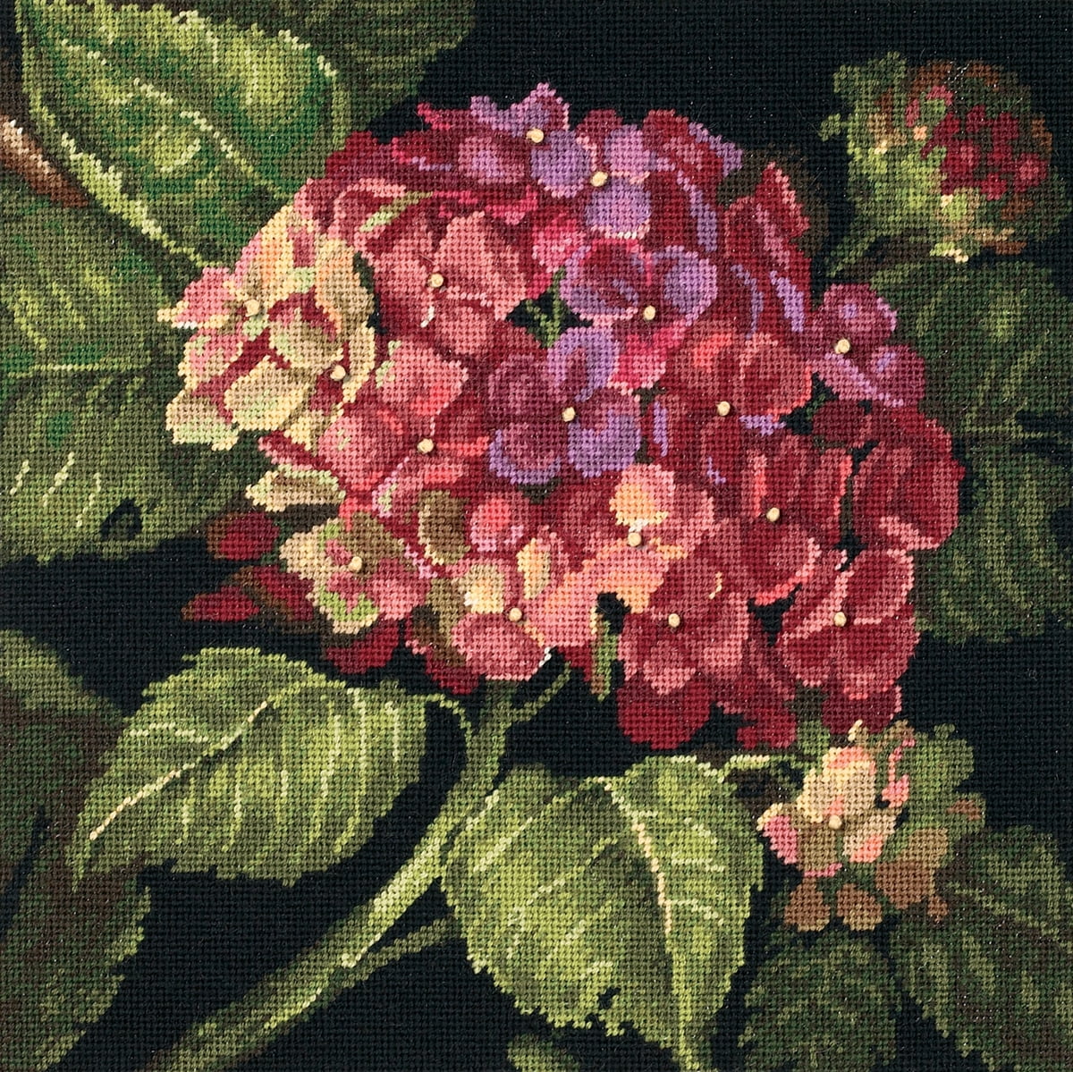 Hydrangea Bloom Needlepoint Kit14"X14" Stitched In Wool Walmart Canada