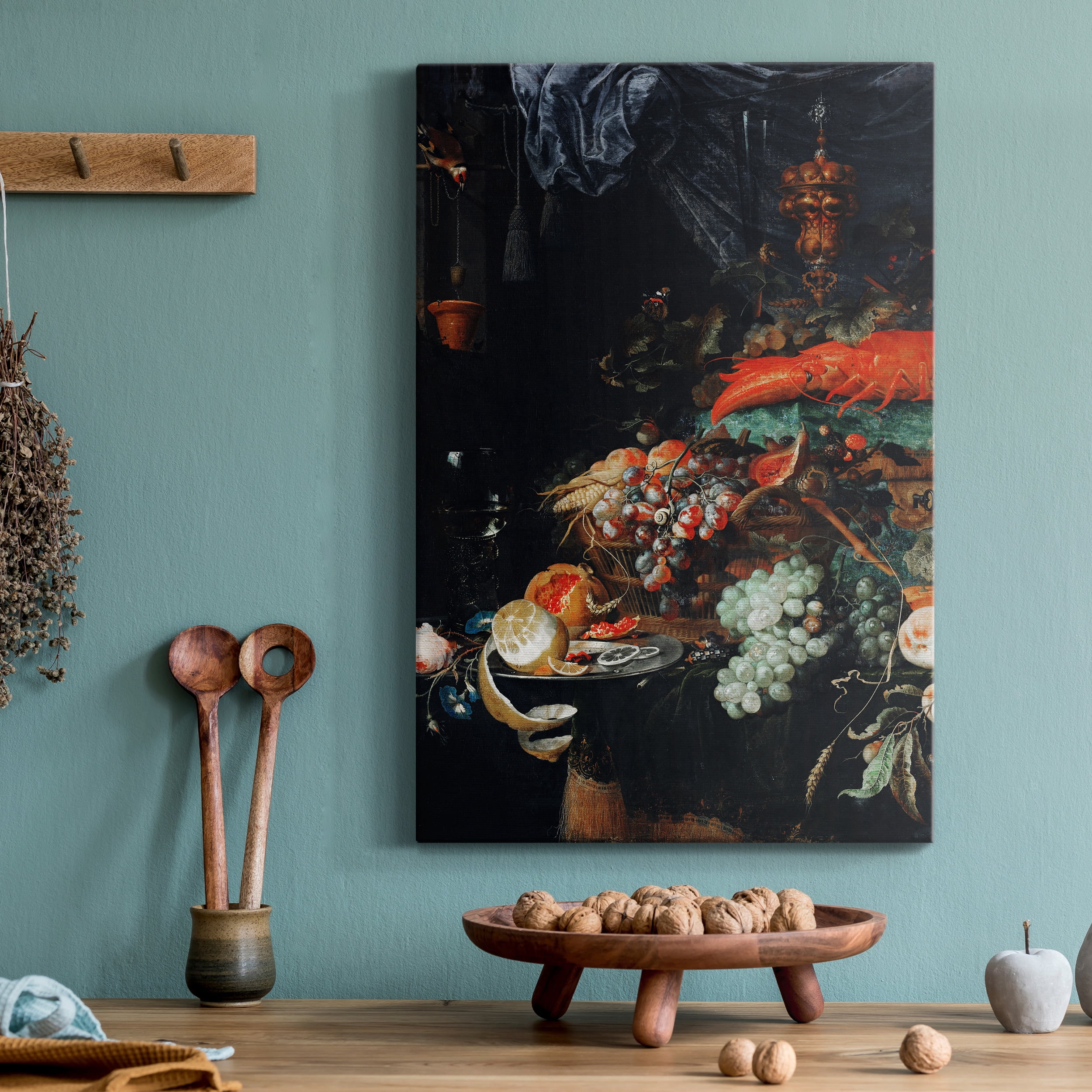 Fruits and Lobster Premium Gallery Wrapped Canvas - Ready to Hang - 18 x 27
