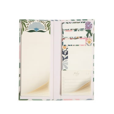 U Brands Sticky Note Folio, 6 Notes and Tabs Designs, 50 Sheets Each, Folklore Fauna