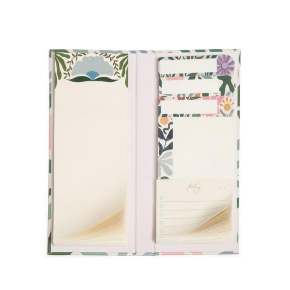 U Brands Sticky Note Folio, 6 Notes and Tabs Designs, 50 Sheets Each, Folklore Fauna