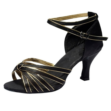 

zuwimk Wedge Sandals For Women Women s Gladiator Sandal Flat Strap Sandals Two Ankle Buckle Black