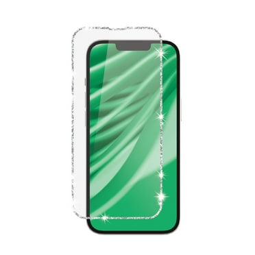 onn Tempered Glass Screen Protector with Glitter Frame for iPhone 16e / iPhone 14 / iPhone 13 / iPhone 13 Pro