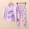thumbnail image 2 of TOWED22 Toddler Pajamas Cotton Kids Pajamas for Boys Girls Long Sleeve Set 2 Piece Snug Fit Pjs Set 6-12 Months 12-24 Months 2t 3t 4t 5t 6t 7t 8t 9t Children,Purple,3-4 Y, 2 of 9