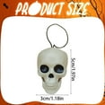 thumbnail image 3 of XIANXIAN Halloween Skull Pendant, Hanging Tree Ornament Decor Plastic Mini Halloween Skulls Head Small Skeleton Head Decoration Hanging Ornament for All Saint's Day Party Supplies, 3 of 7