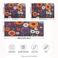 thumbnail image 2 of Yayeee Pillowcase Standard Size Set of 2 Satin Wrinkle Resistant Pillow Case, Purple Flowers, 2 of 7
