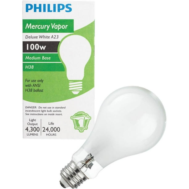 Philips A23 Medium Mercury Vapor HighIntensity Light Bulb