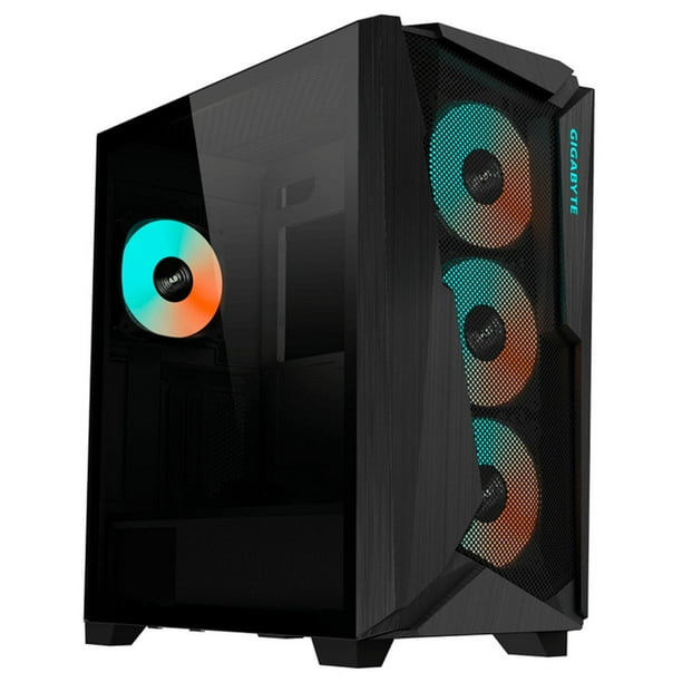 Gabinete Gamer GIGABYTE C301 GLASS E-ATX 4 Fan ARGB Cristal Templado GB-C301G