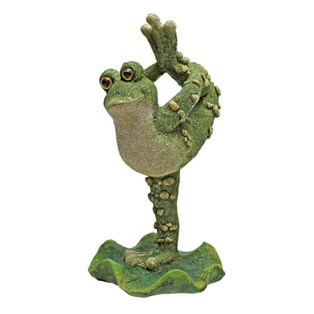 Design Toscano Boogie Down Dancing Frog Statues: Leg Up