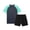 Blue, variant on Edvintorg Outfits for Boys Soccer Jersey Lightweight Quick Dry Short Sleeve Crew Neck Casual Athletic Top and Short Training Set Size 5-15