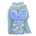 thumbnail image 1 of Luiuiu Easter Bunny Towel Gift, Soft & Absorbent Plush Rabbit-Shaped Hand Towel in Organza Bag, Reusable Easter Basket Stuffer & Spring Holiday Party Favor (Blue), 1 of 5