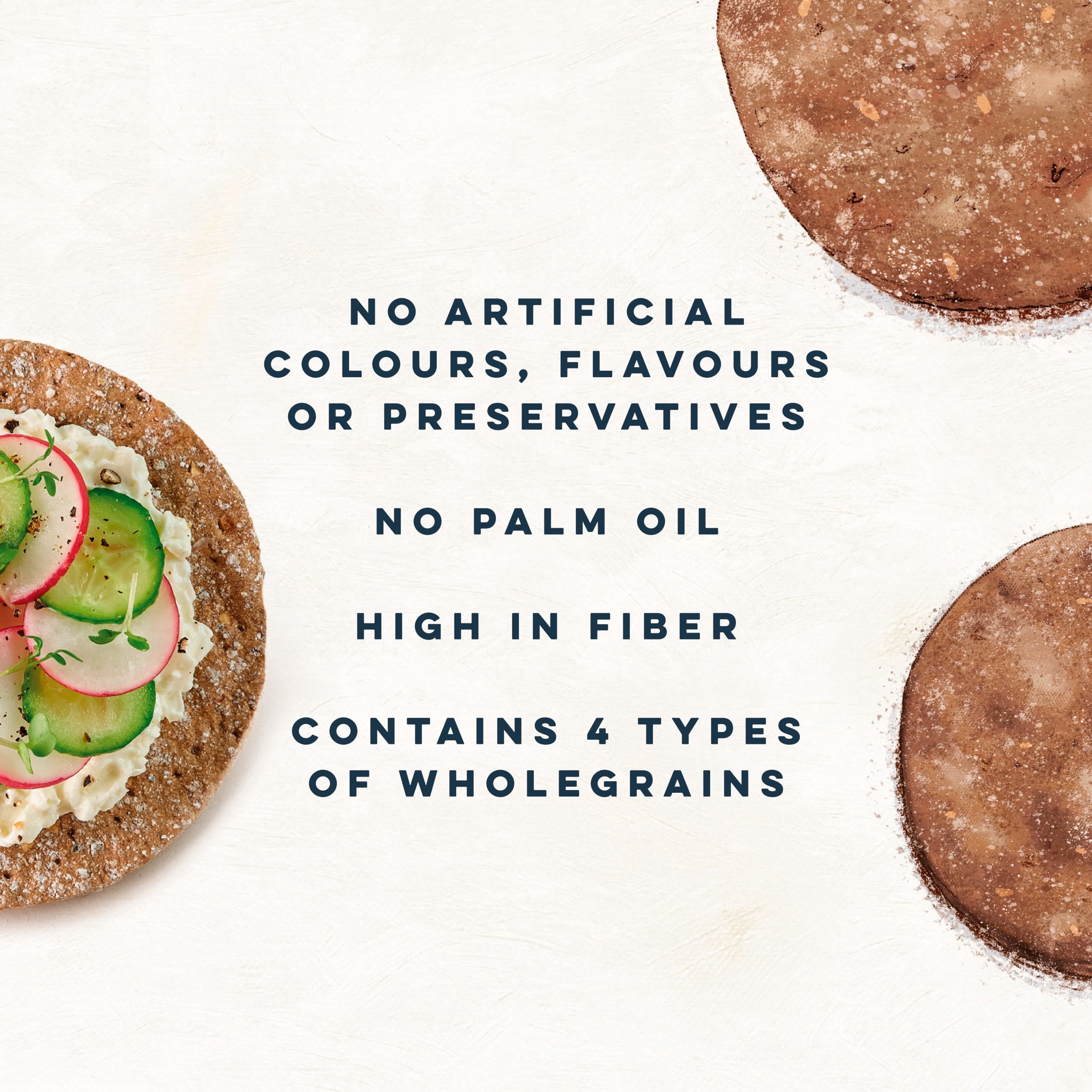 Peter's Yard Wholegrain Sourdough Crispbreads 125g, Imported from Britain