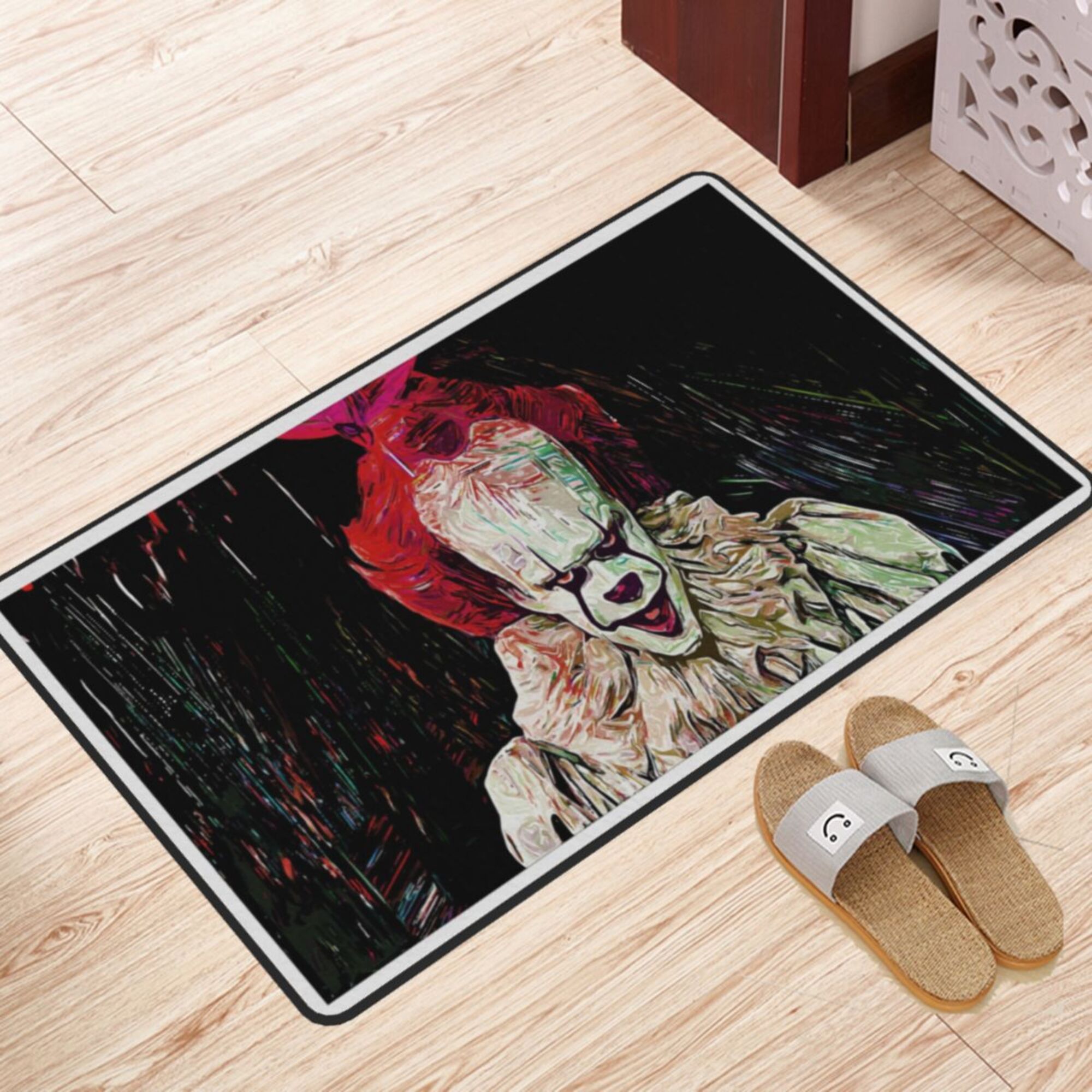 ZICANCN Clown Evil Terror Area Rugs Doormat , Facecloth Non-Slip