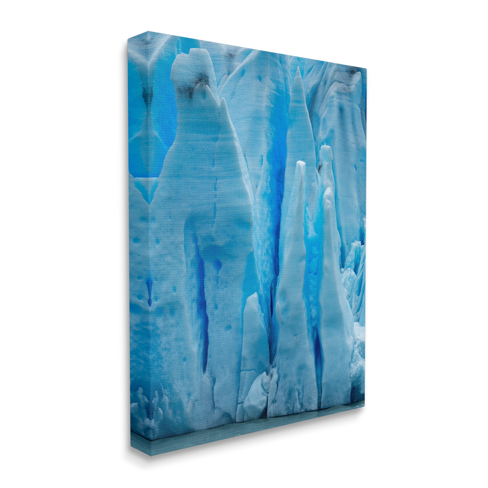 Stupell Industries Blue Glaciers Photography Nature Photography Gallery Wrapped Canvas Print Wall Art, 36 x 48